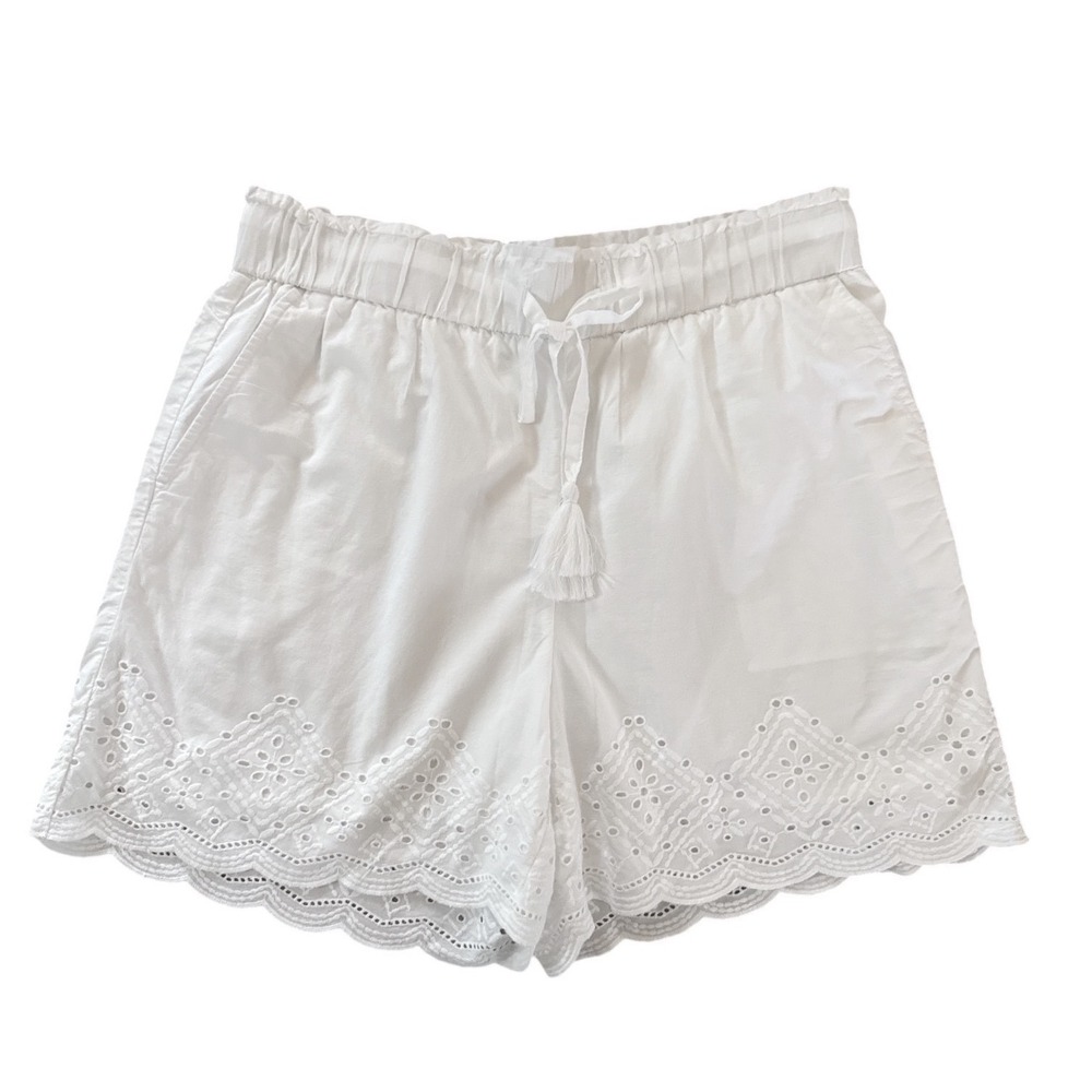 NWT Talbots Embroidered Scalloped Shorts Size Medium